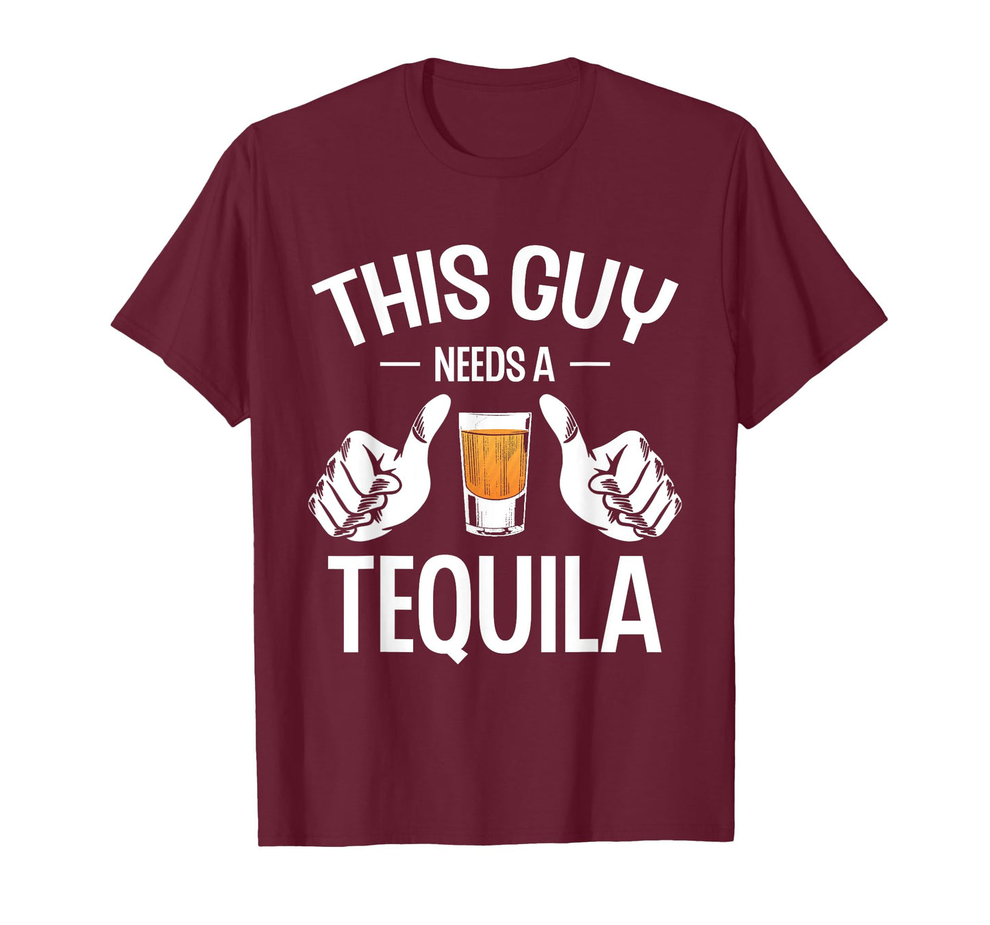 This Guy Needs A Tequila Tequilas Drinking Drink Tequila T-Shirt, Small, Black