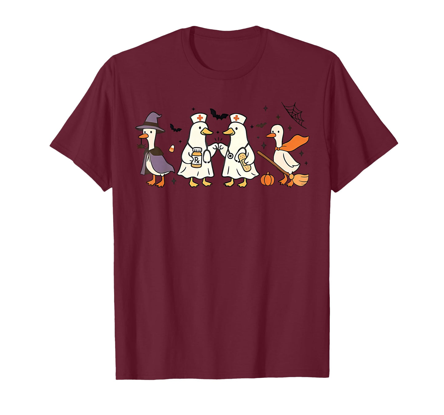 Goose Nurse Funny Silly Goose ER Nurse Funny Halloween T-Shirt