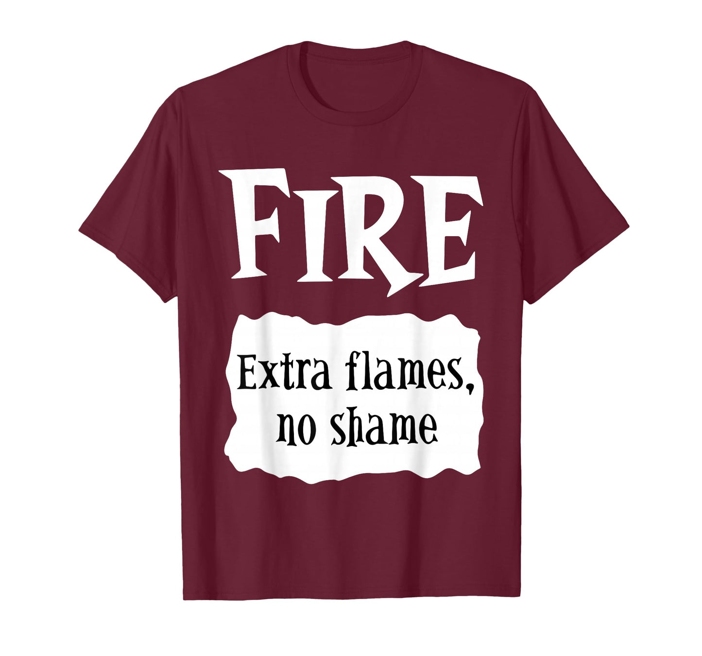 Cute Taco Sauce Halloween Costume Fire Extra Flames No Shame T-Shirt