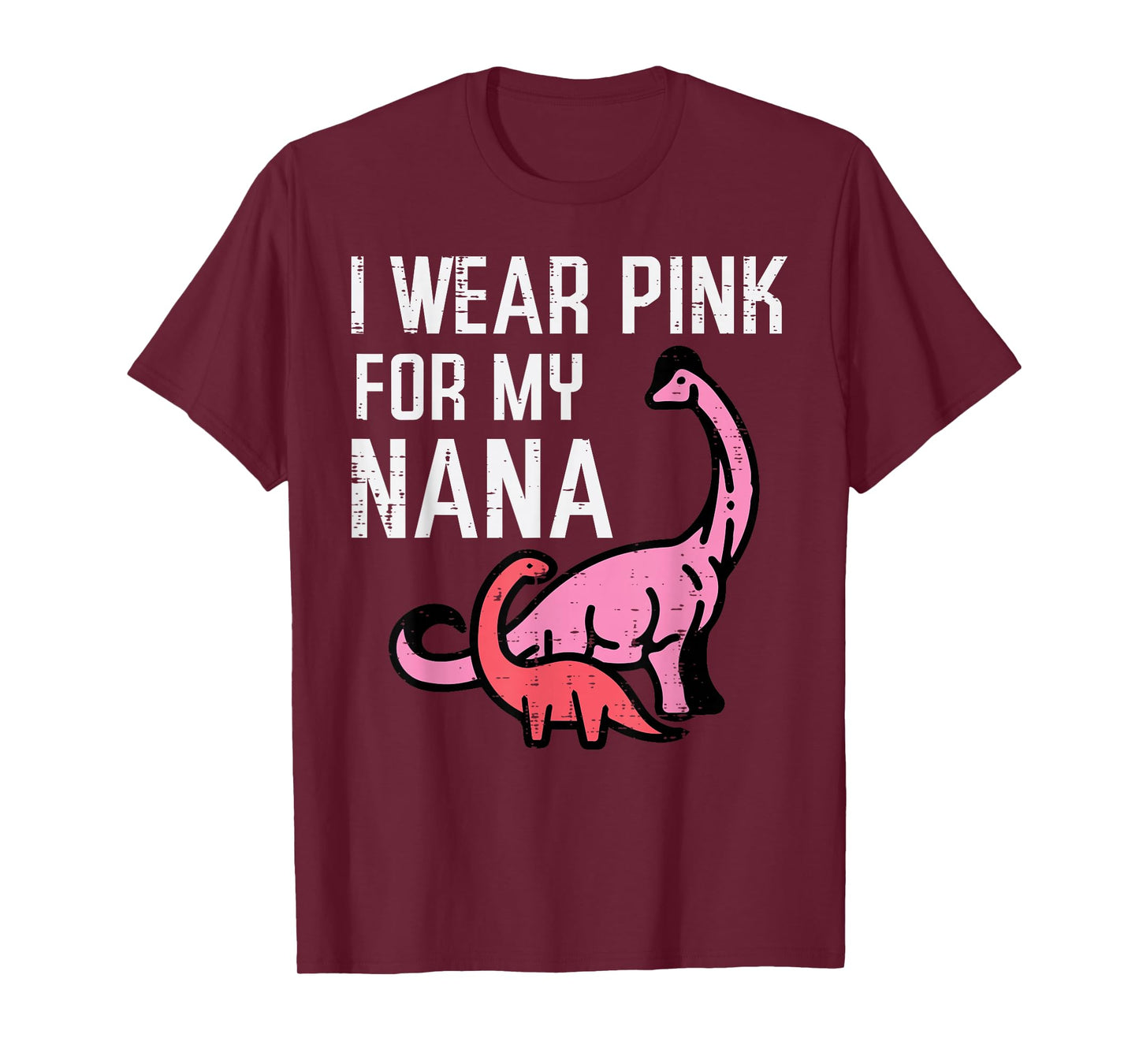 Dinosaurs Wear Pink For Nana Breast Cancer Awareness Boys T-Shirt