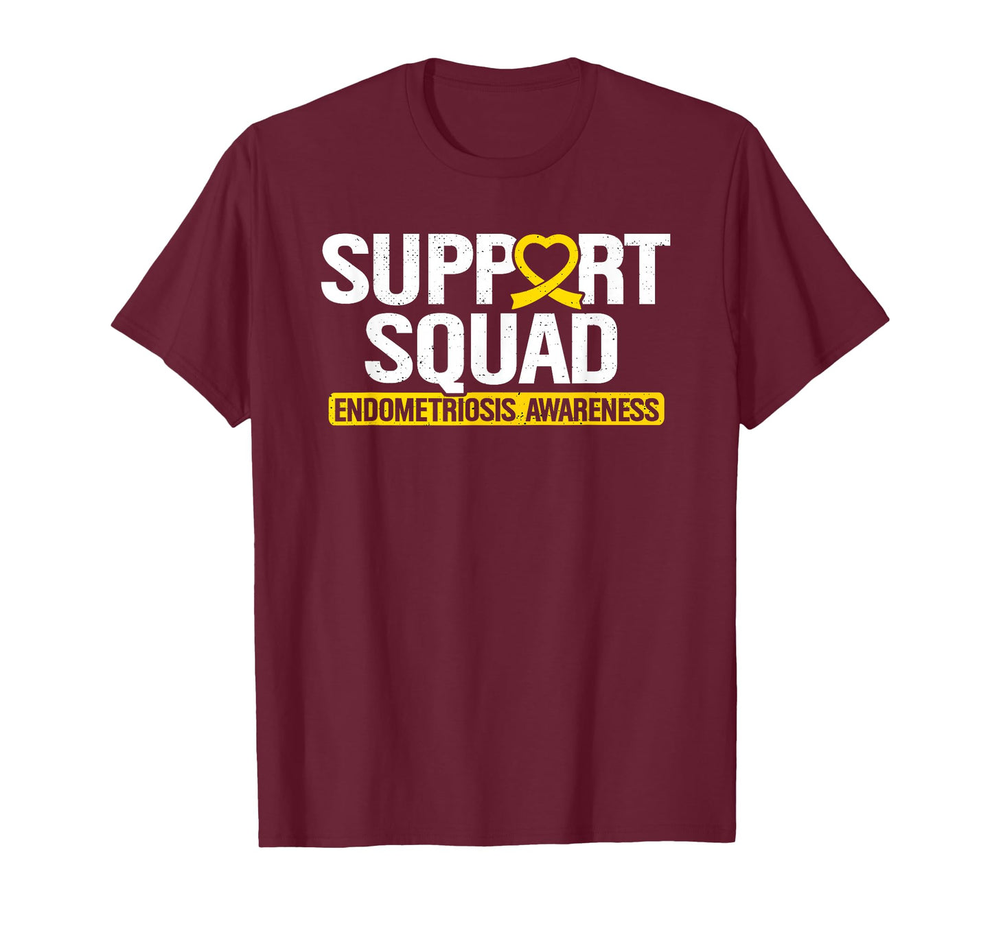 Endometriosis Support Squad Yellow Ribbon Endo Warrior T-Shirt
