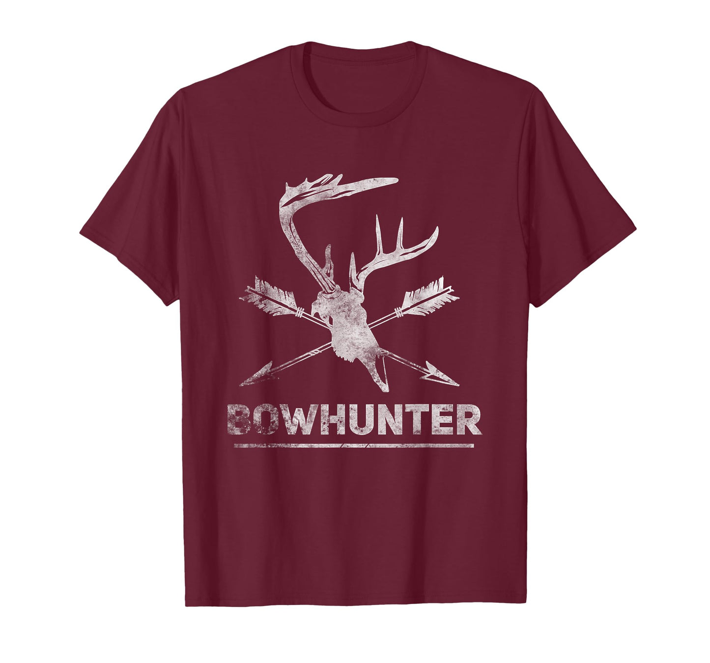Bowhunter Deer Skull Minimalist Hunter T-Shirt