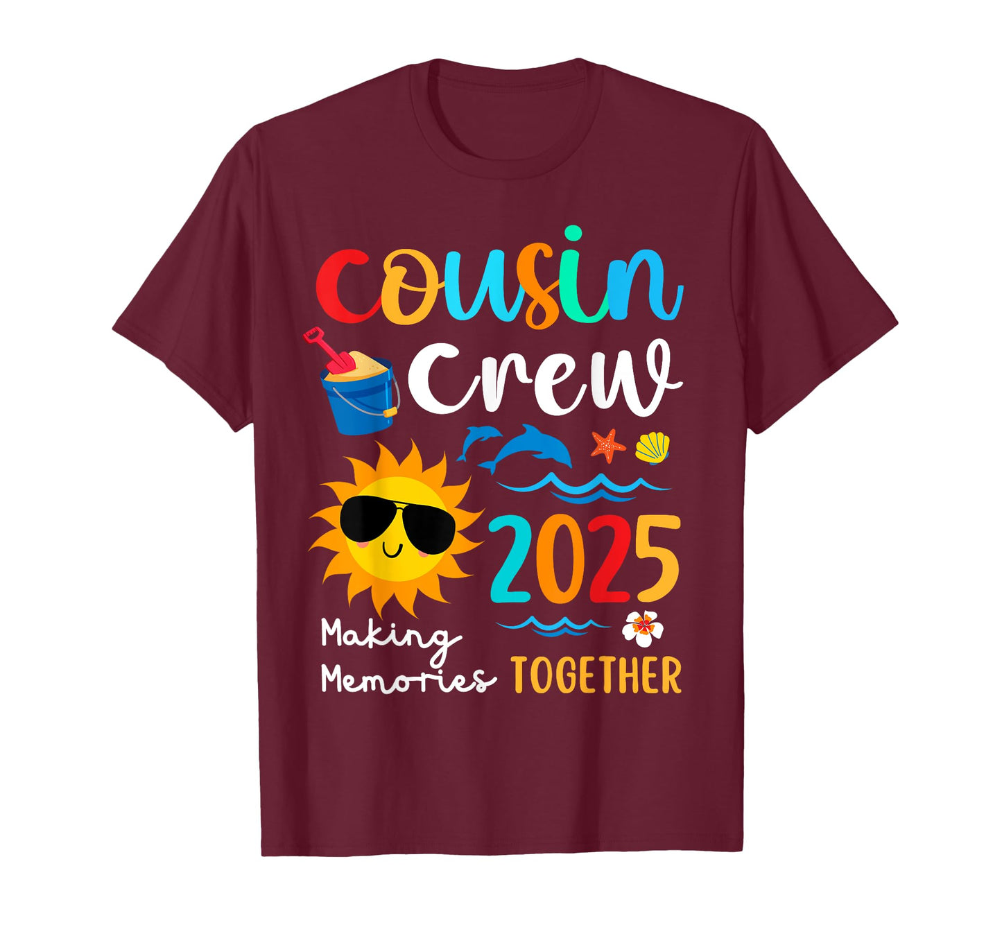 Cousin crew 2025 Summer Vacation Beach Family Trips Matching T-Shirt
