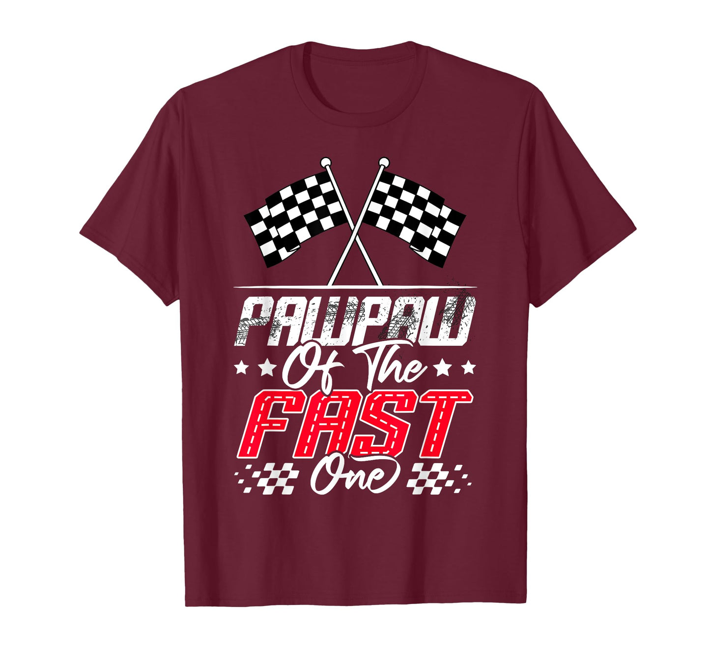 Pawpaw Of The Fast One First Birthday Racing Car Family T-Shirt