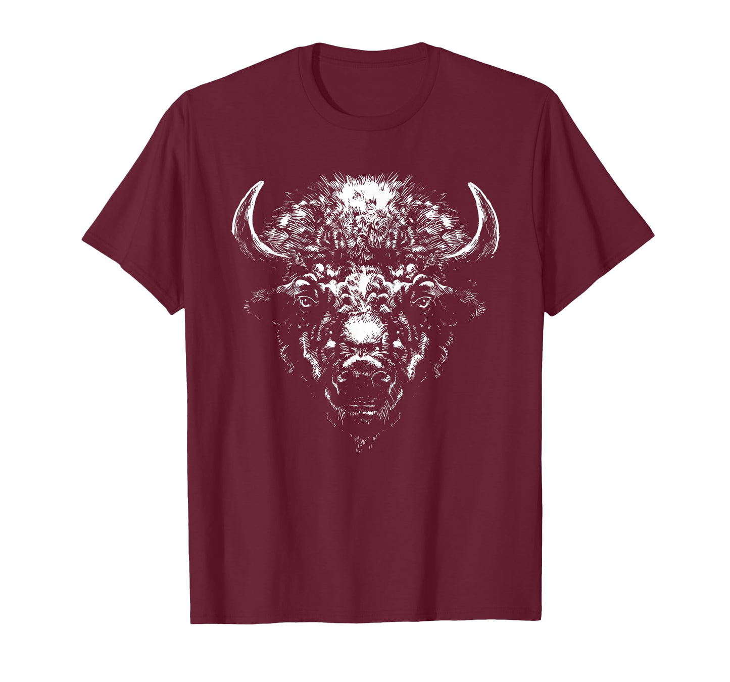 Retro Buffalo Silhouette Bison Wild Animal T-Shirt
