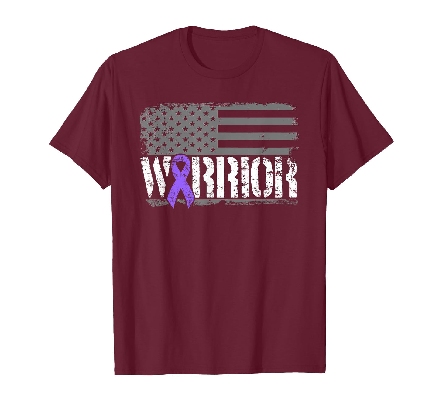 Hodgkins Lymphoma Warrior Awareness - American Flag T-Shirt