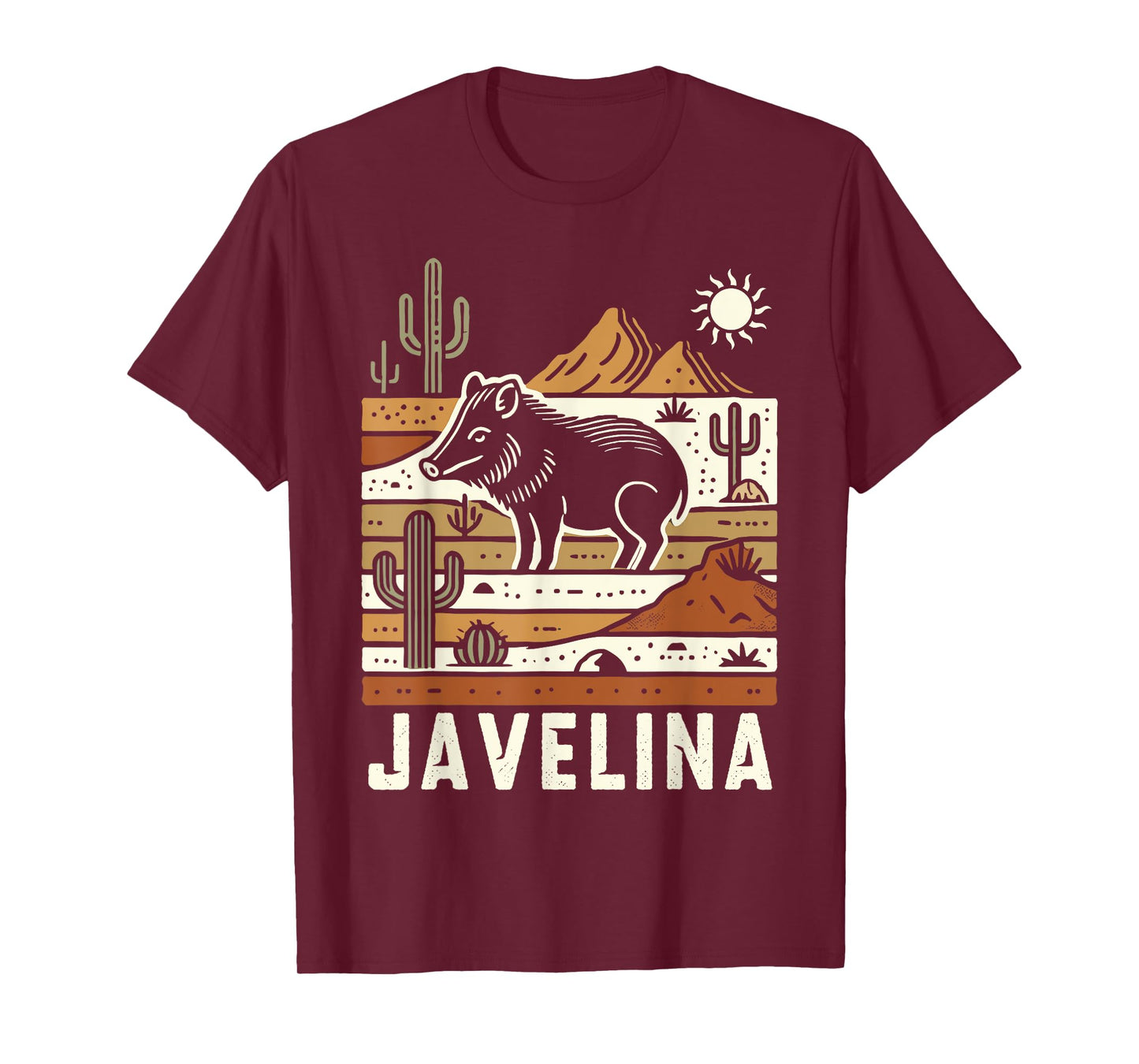 Javelina in Desert Landscape, Javelina T-Shirt