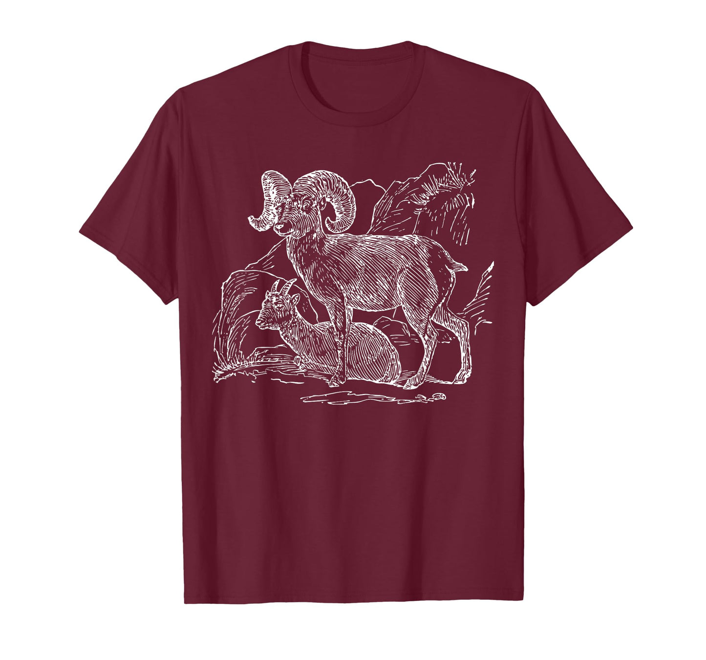 Bighorn Sheep T-Shirt Ram Sheep Tee Shirt T-Shirt