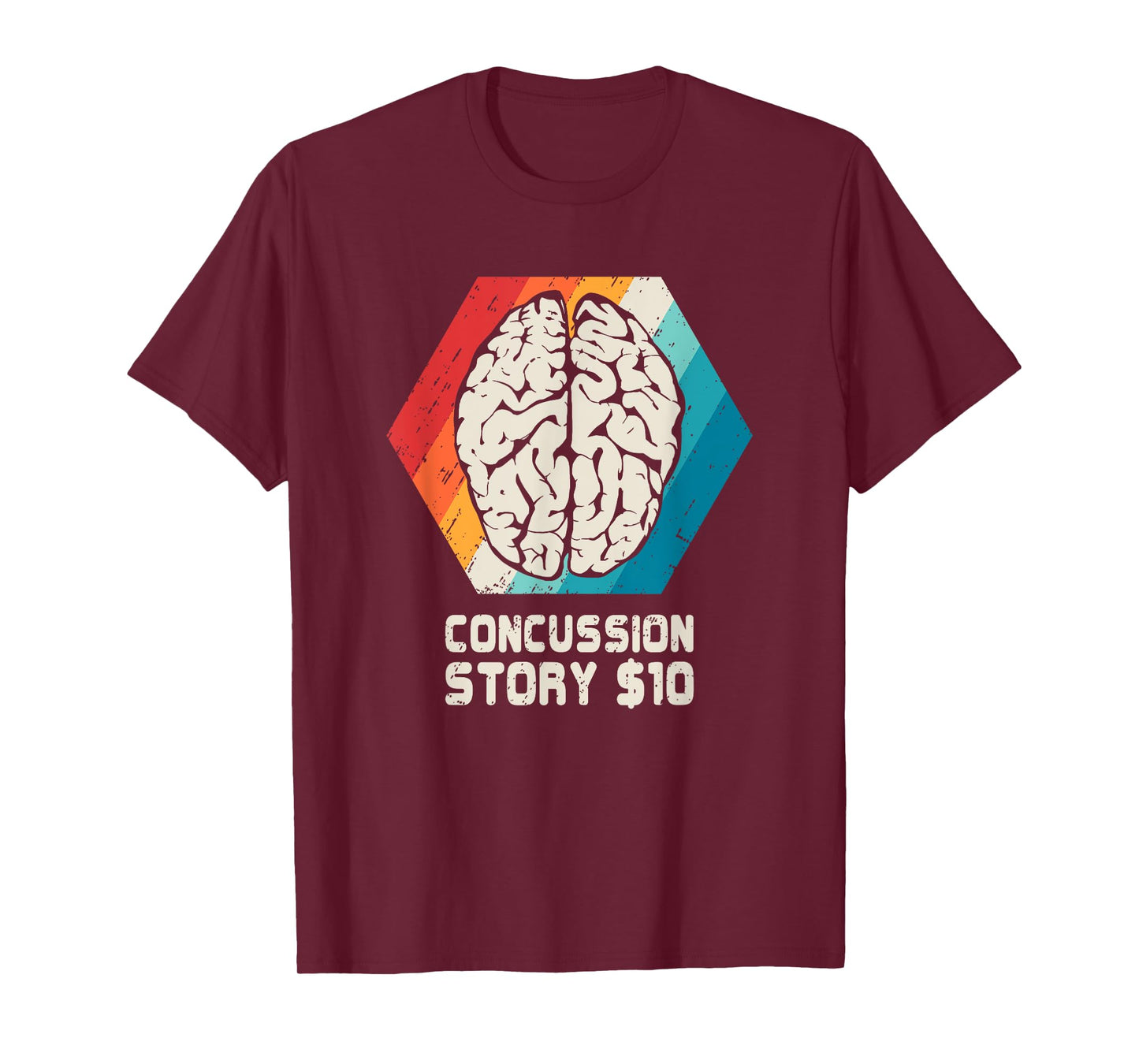 Concussion T Shirt Brain Head Injury Get Well Soon Gift T-Shirt