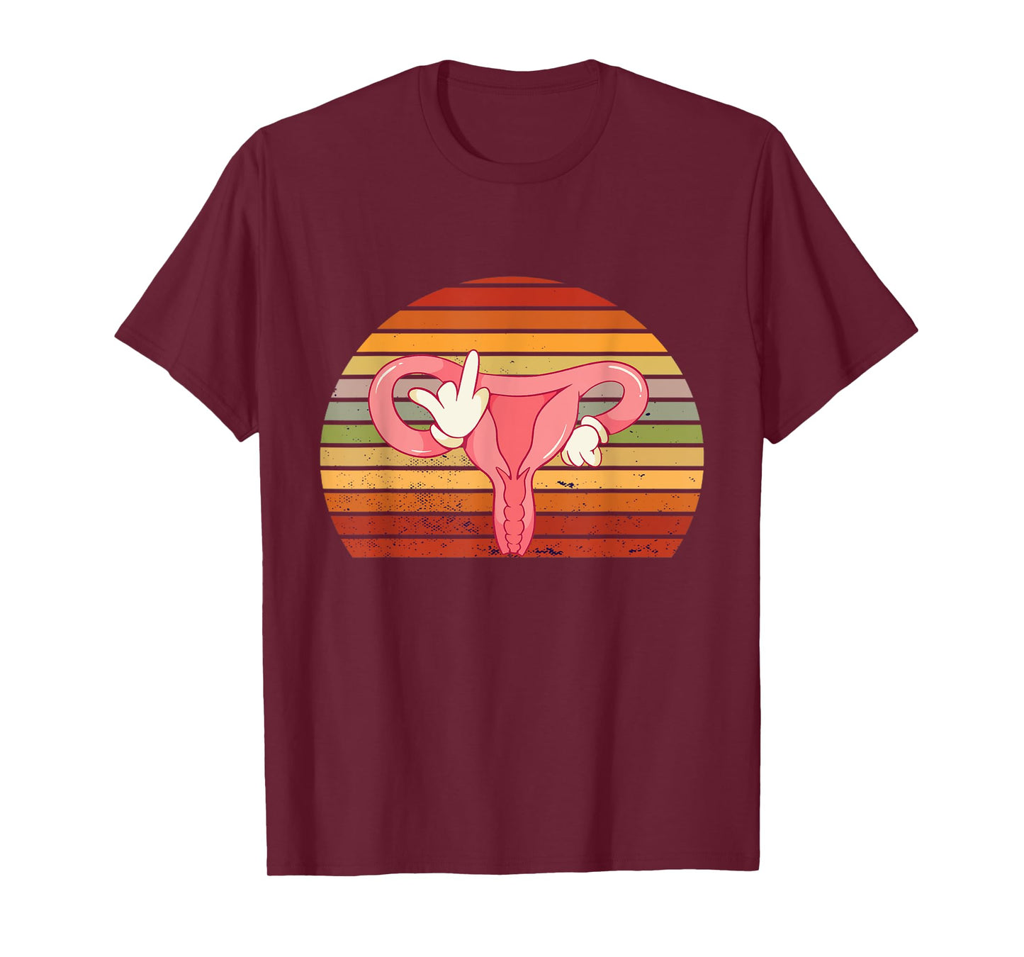 Feminism Endometriosis Feminist Retro Hysterectomy Uterus T-Shirt