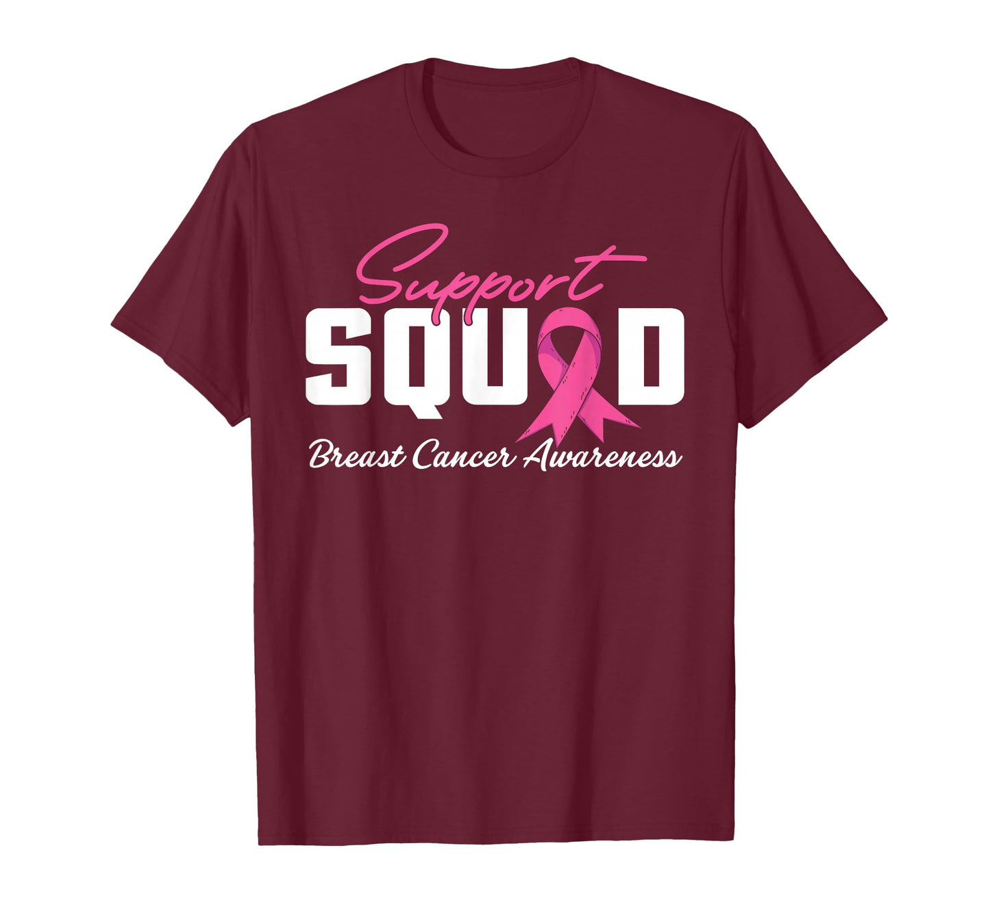 Support Squad Breast Cancer Awareness Month Men Women Kids T-Shirt