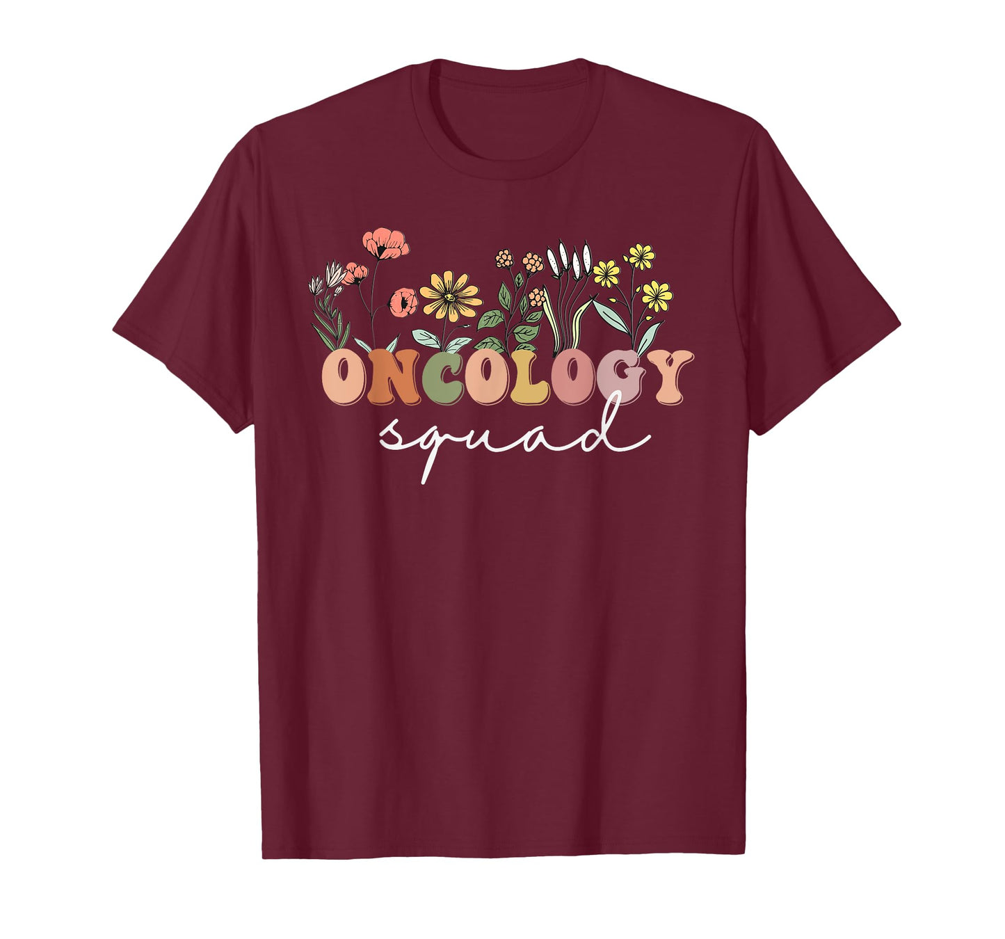 Wildflower Oncology Nurse Squad Retro Tee Pediatric Oncology T-Shirt