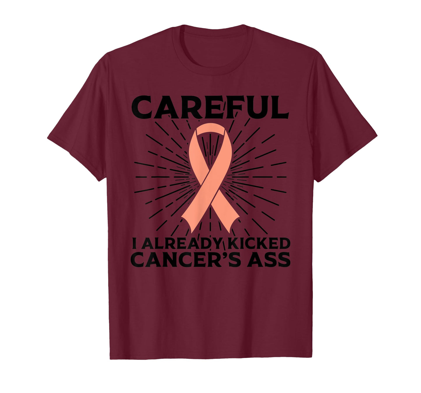 Funny Uterine Cancer Awareness Gift For Women Mom Survivors T-Shirt