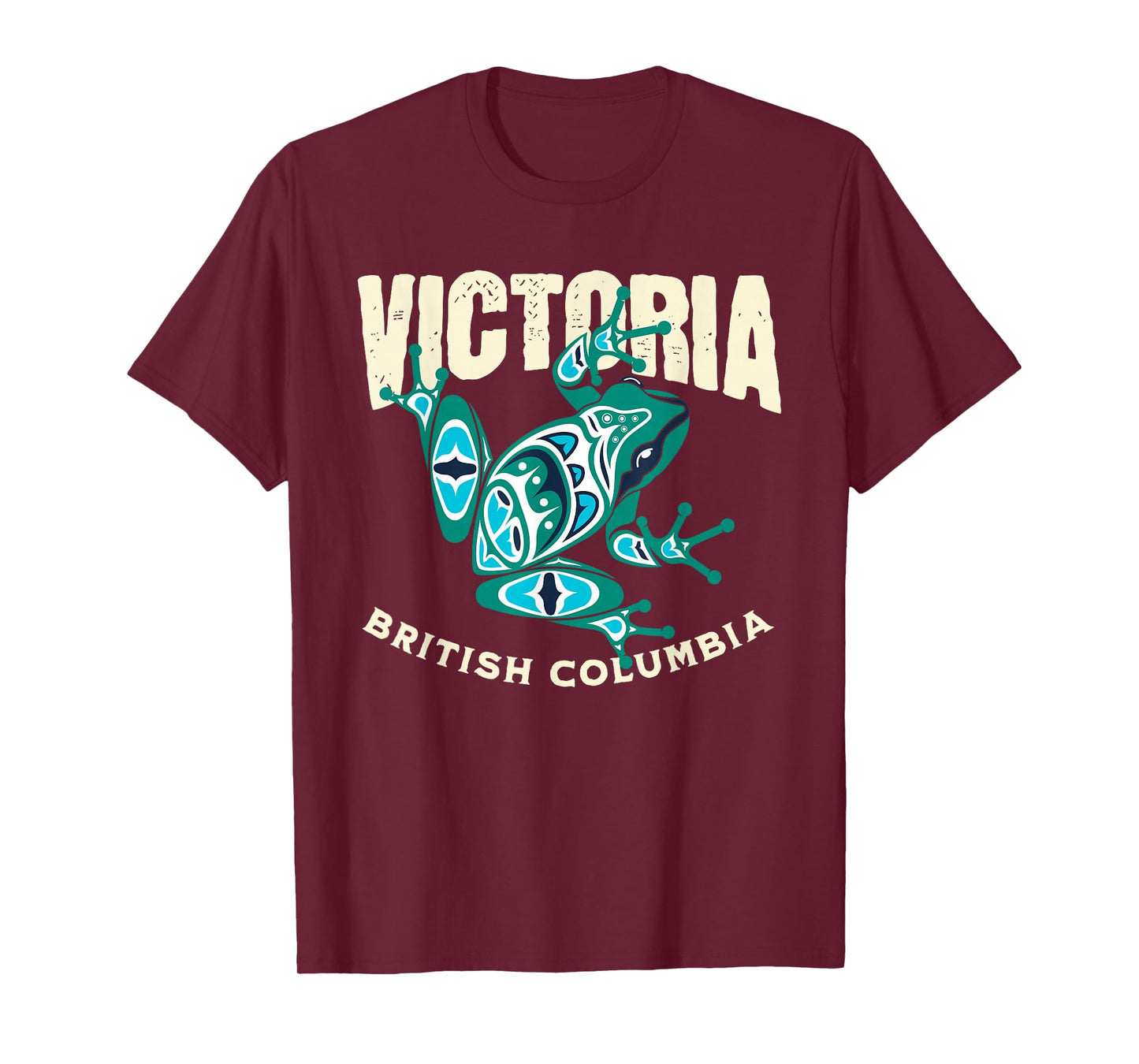 Victoria BC Frog Pacific Northwest Native T-Shirt
