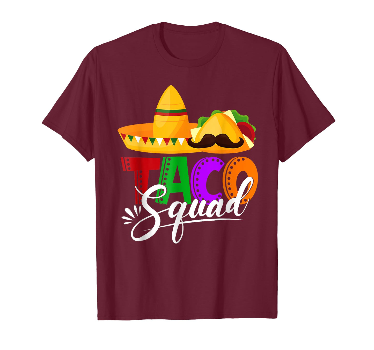 Taco Squad Cinco De Mayo Funny Cute Mexican Food Lover Group T-Shirt