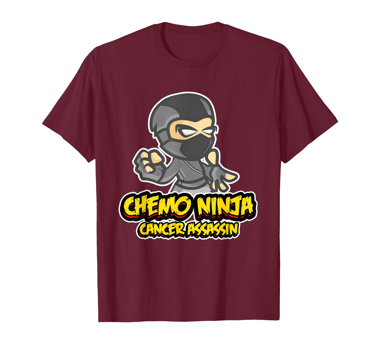 Pediatric Cancer Awareness Childhood Gifts Chemo Ninja T-Shirt