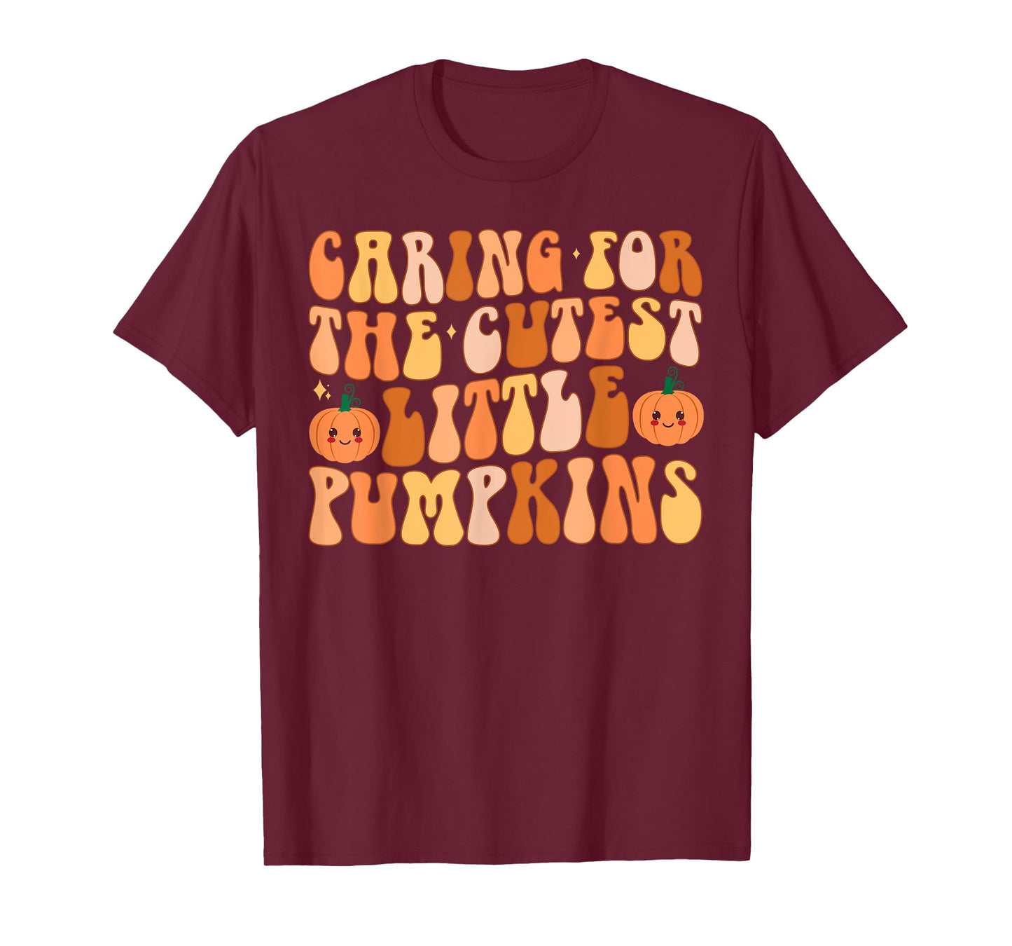 Caring For The Cutest Little Pumpkins NICU Nurse Halloween T-Shirt