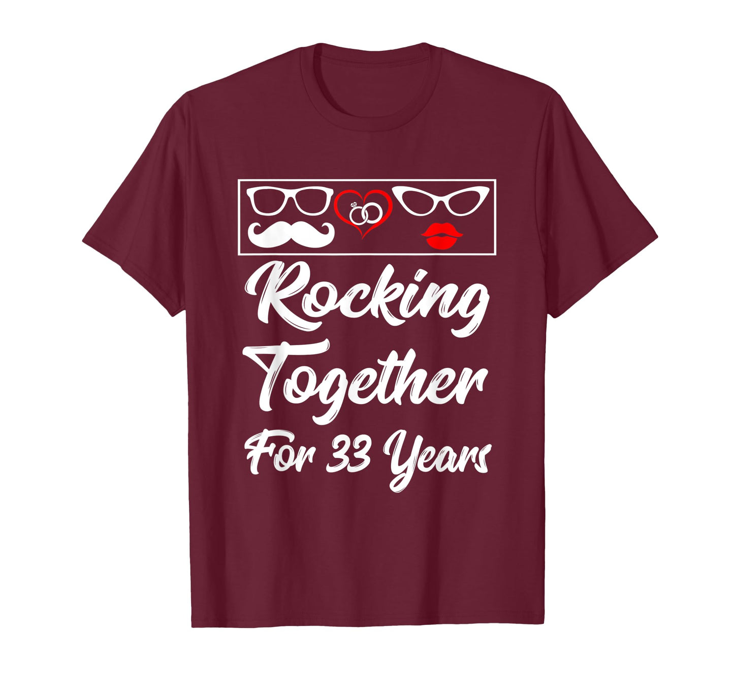 33rd Wedding Anniversary Rocking Together For 33 Years Shirt