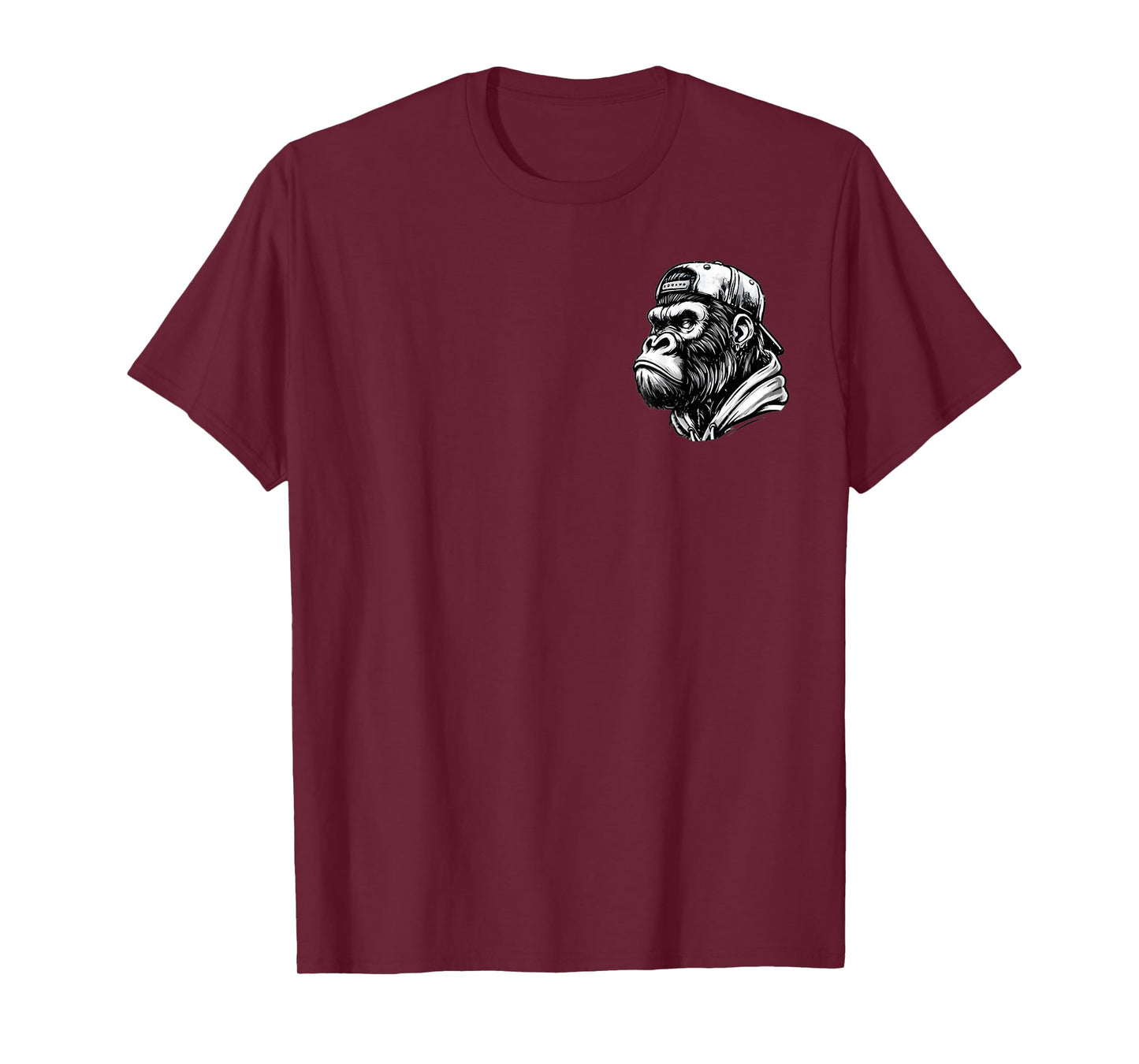 Nobody Cares Work Harder Funny Monkey (2 Sided) T-Shirt