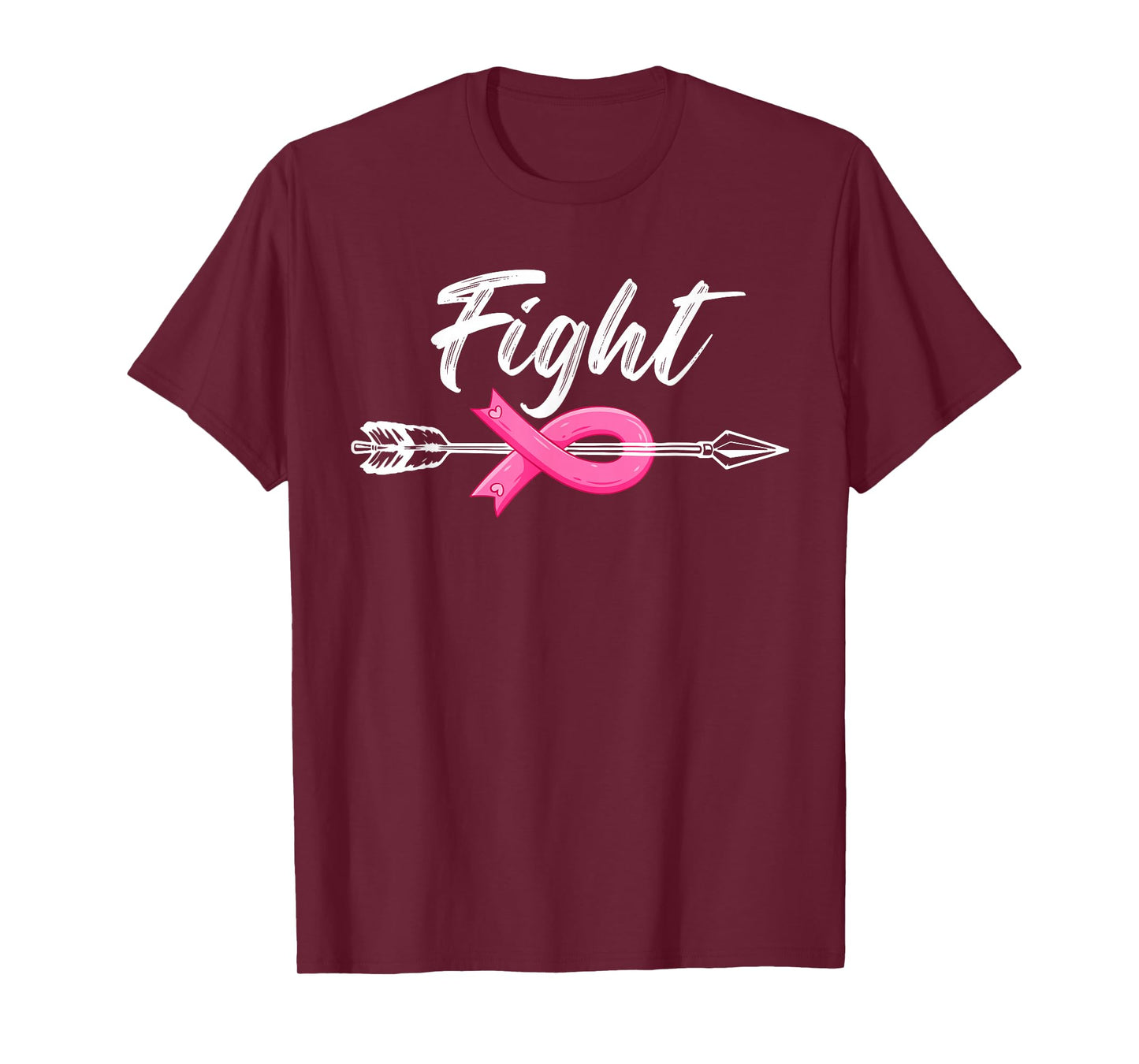 Fight Breast Survivor Breast Cancer Awarenes Pink Ribbon T-Shirt