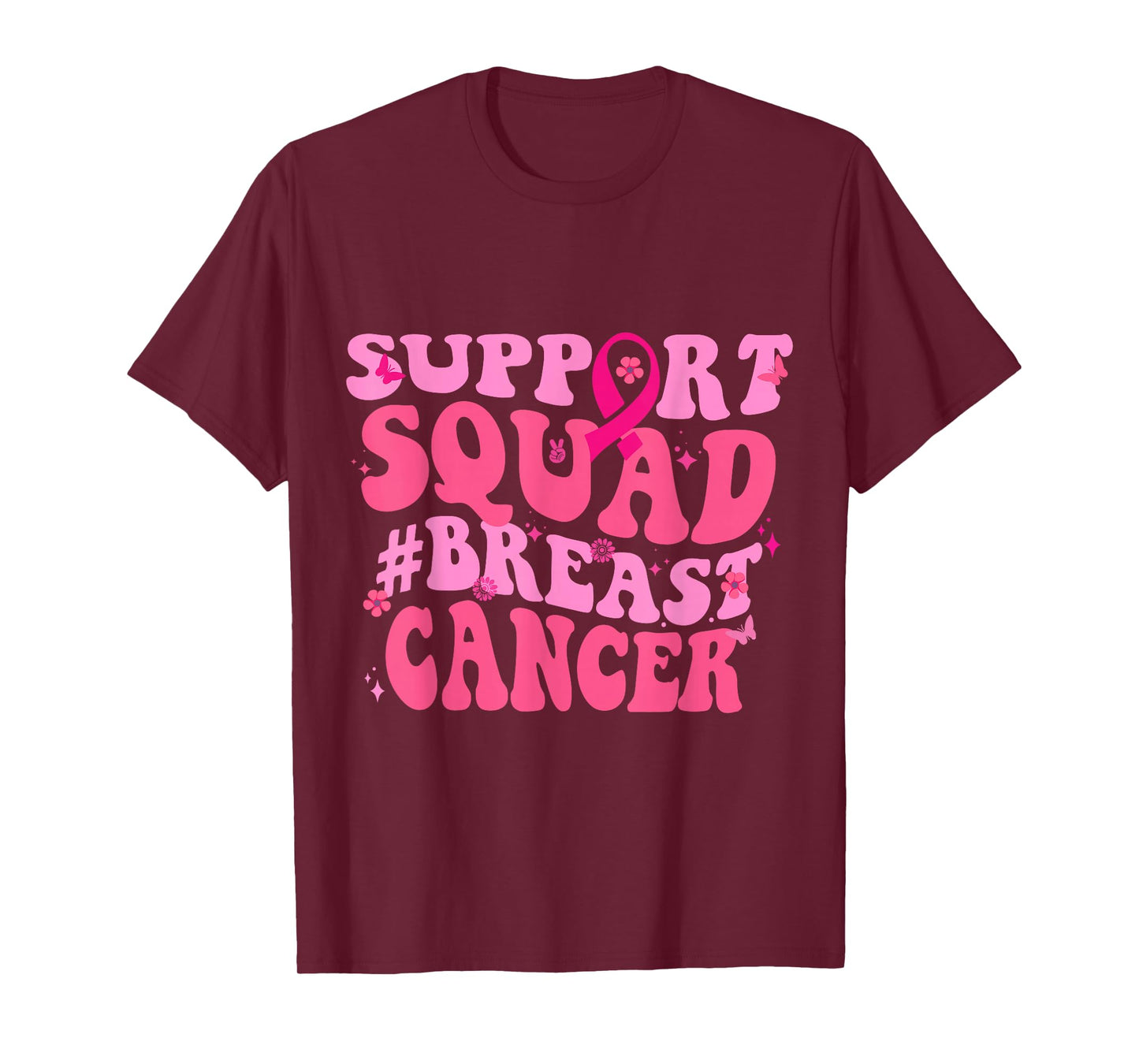 Breast Cancer Awareness Pink Support Squad Breast Cancer T-Shirt