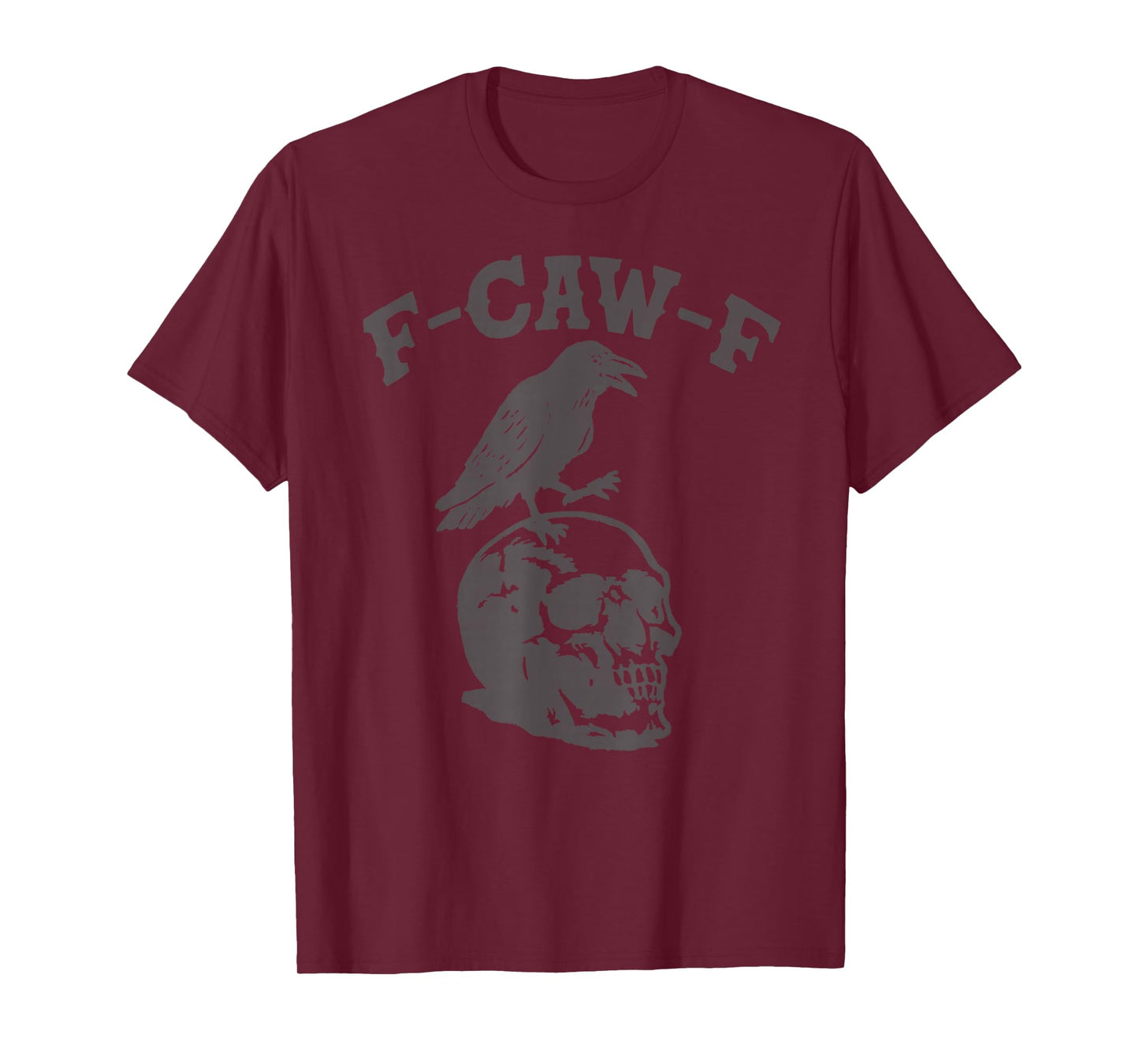 Halloween Crow F-Caw-F Caw Black Bird Joke Meme Women Men T-Shirt
