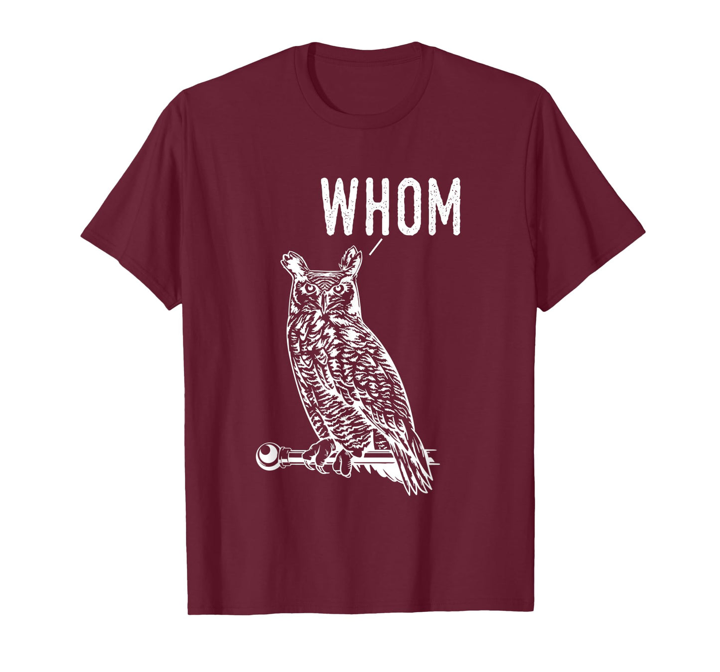 Whom Funny Spooky Own English Teacher Grammar Expert Men Women T-Shirt