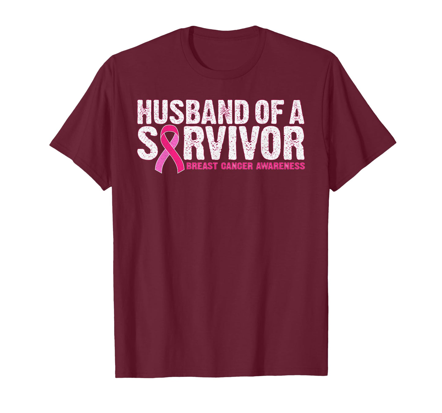 Husband Of A Survivor Wife Breast Cancer Awareness T-Shirt