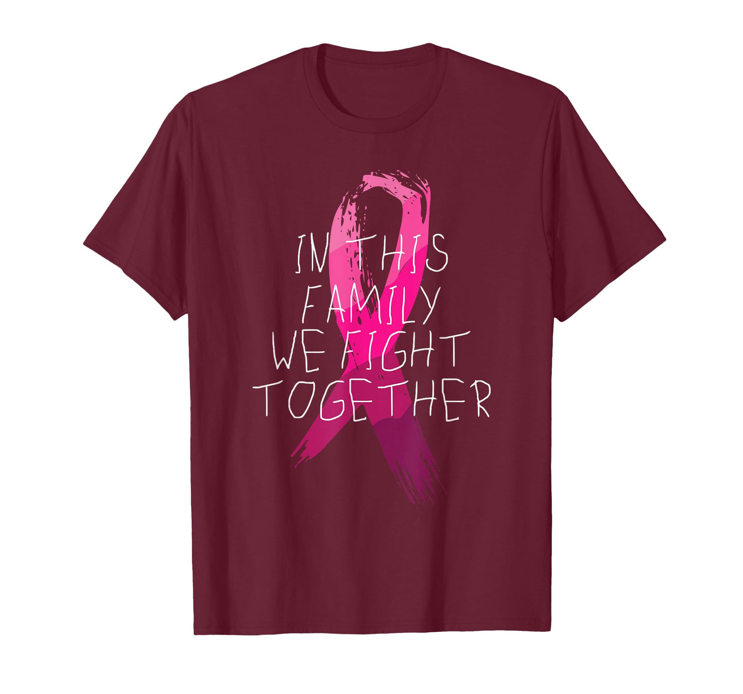 We Fight Together Breast Cancer Awareness Family Matching T-Shirt