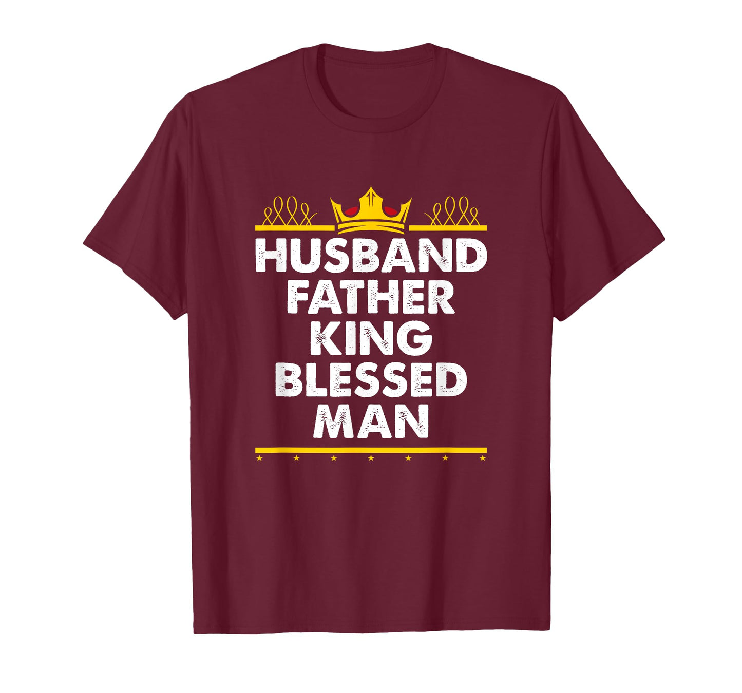 Husband Father King Blessed Man Black Pride Father's Day T-Shirt