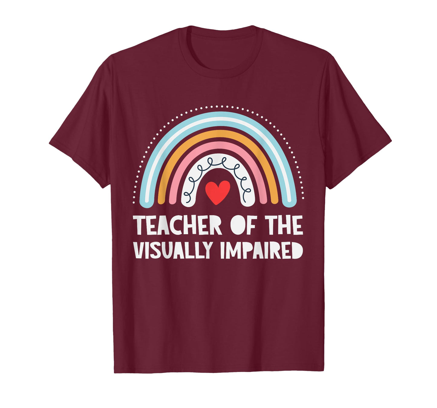 Vision Teacher Crew Boho Back School Appreciation Thank TVI T-Shirt