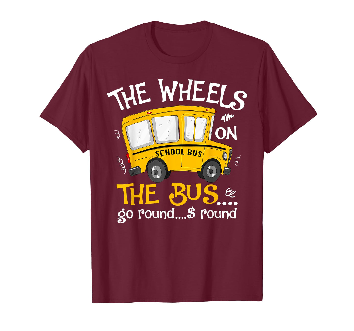 Back To School The Wheels On The Bus Toddler Kids T-Shirt