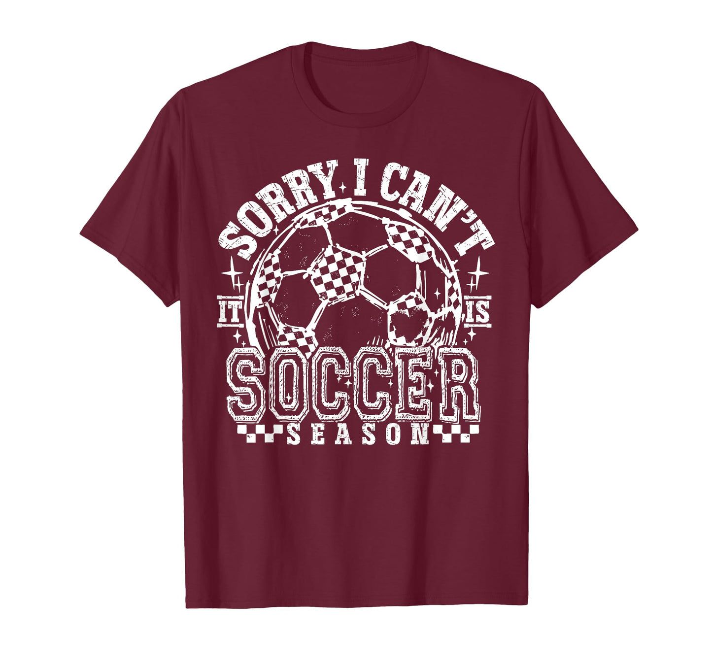 Sorry I Can't It's Soccer Season Retro Soccer Mom Game Day T-Shirt