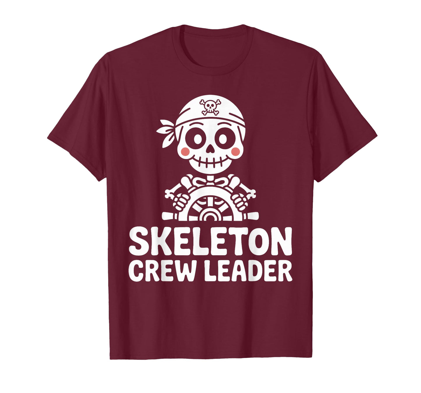 Skeleton Crew Leader Pirate Ship Wheel T-Shirt