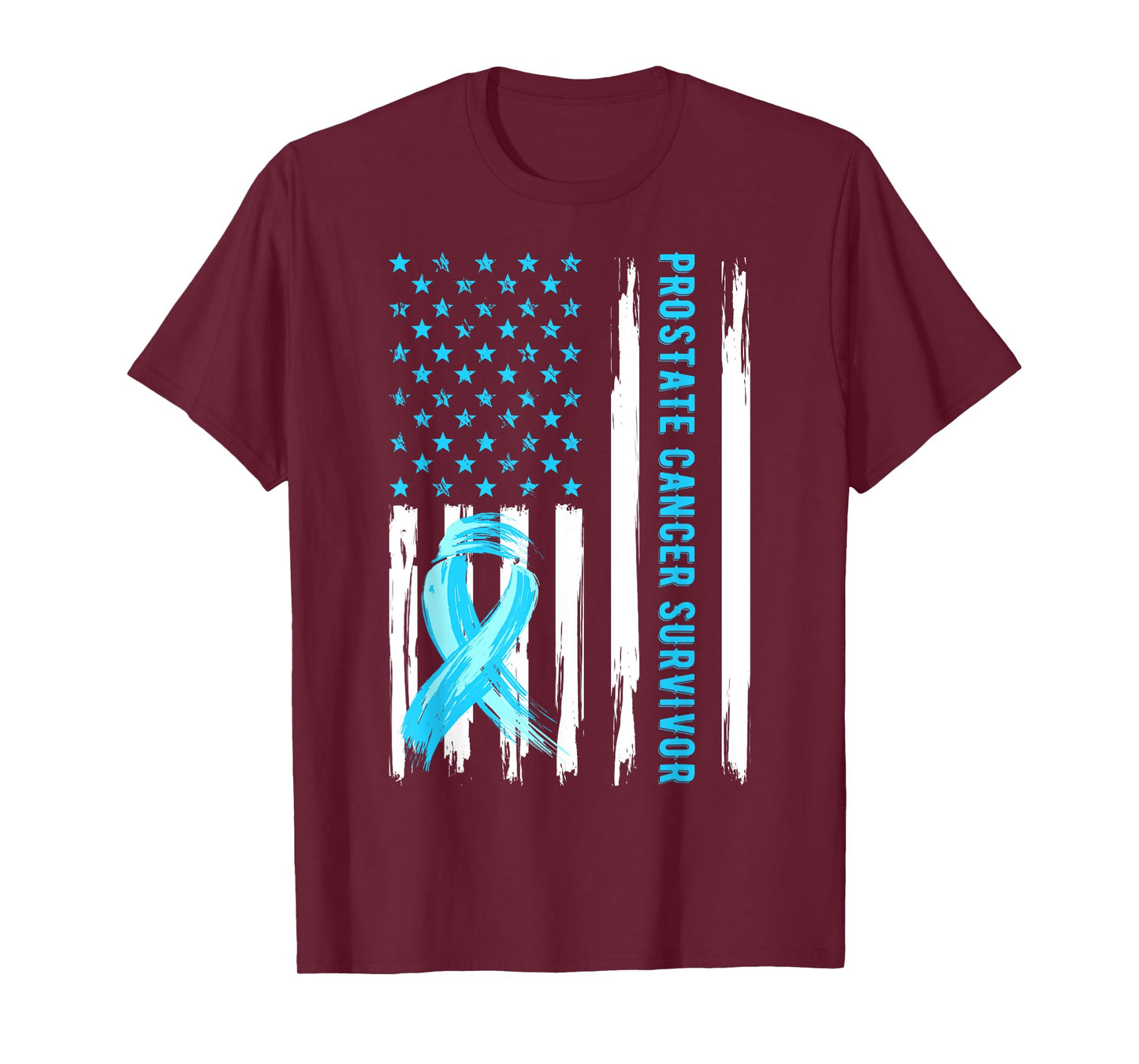 Light Blue Ribbon Prostate Cancer Survivor Gifts For Men T-Shirt