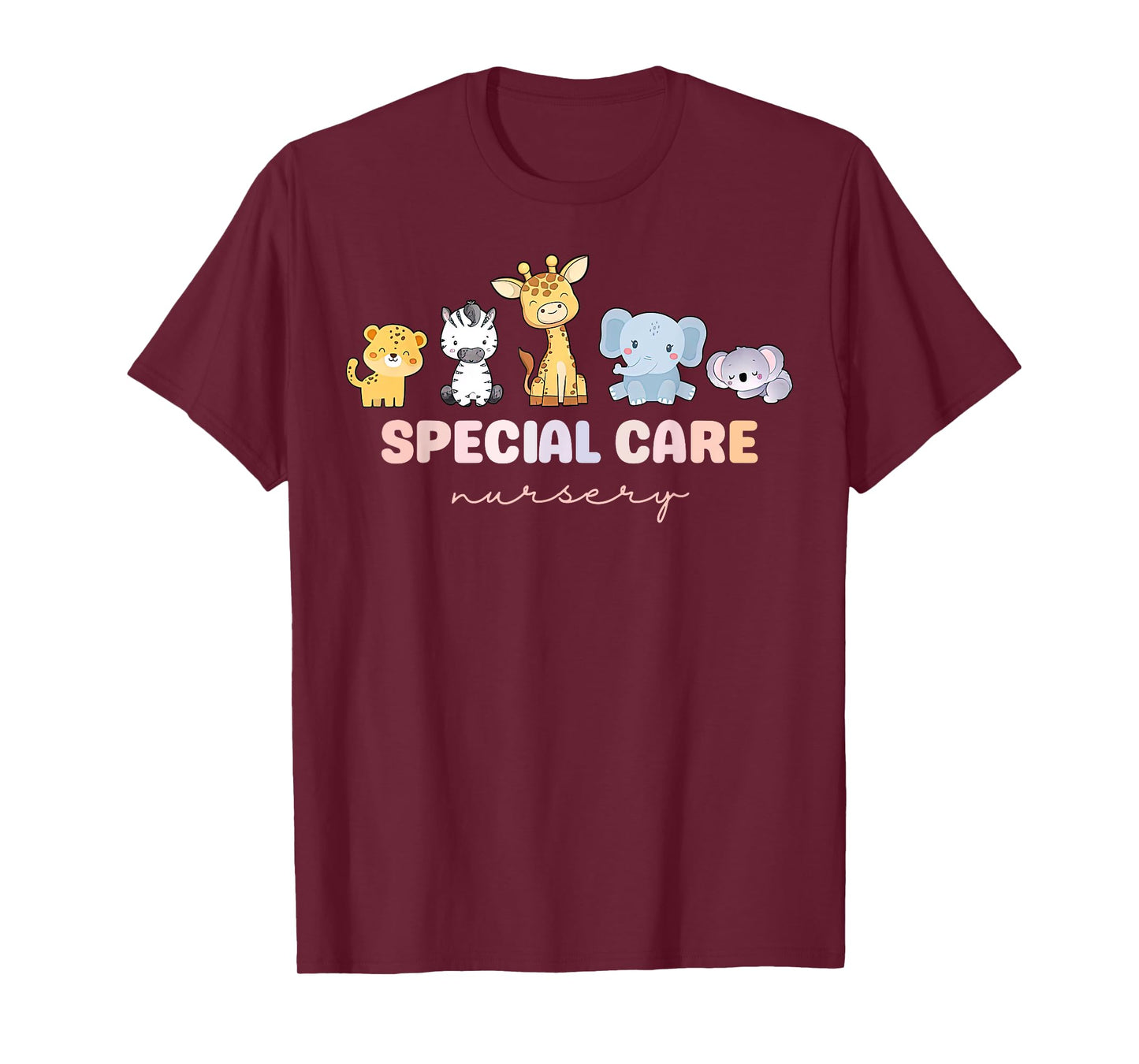 Cute Animal Special Care Nursery Surgical Care Nurse NICU T-Shirt