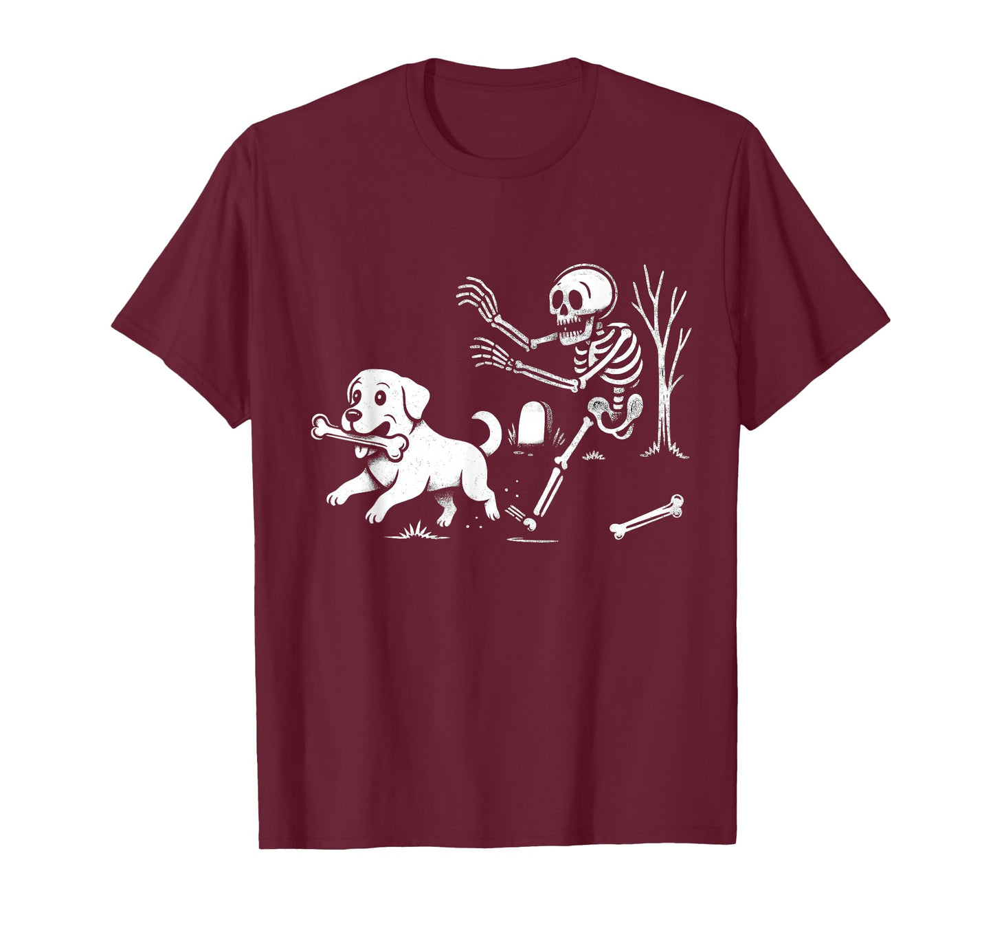 Labrador Dog with Skeleton Halloween Fun for Men Women Kids T-Shirt