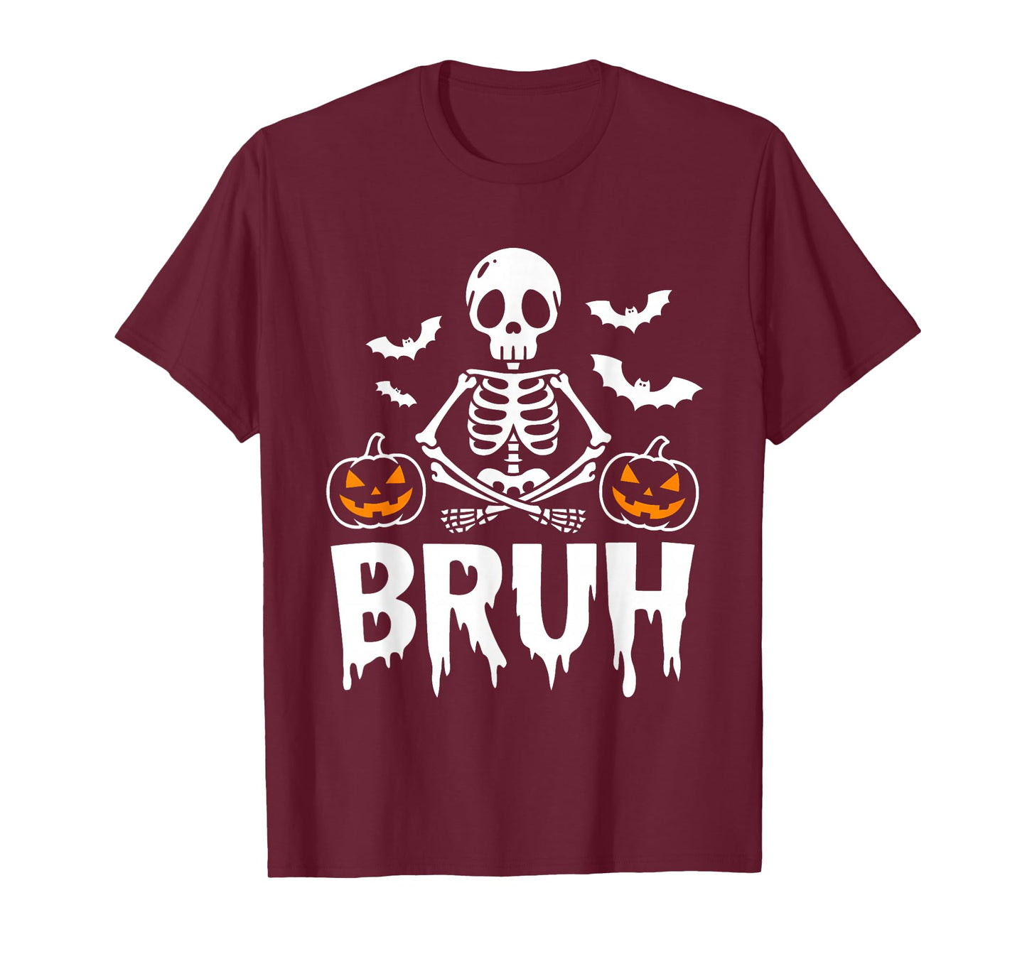 Halloween Skeleton Video Gaming Gamer Teens Youths Boys Men T-Shirt
