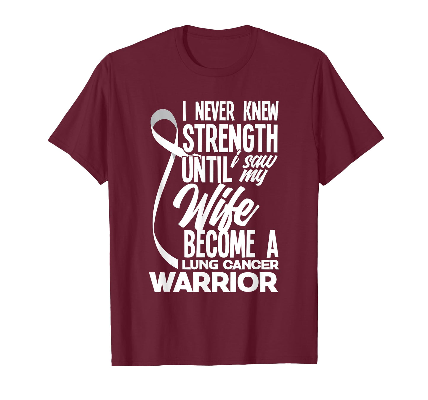 Proud Husband Of A Lung Cancer Warrior Wife Lung Cancer T-Shirt