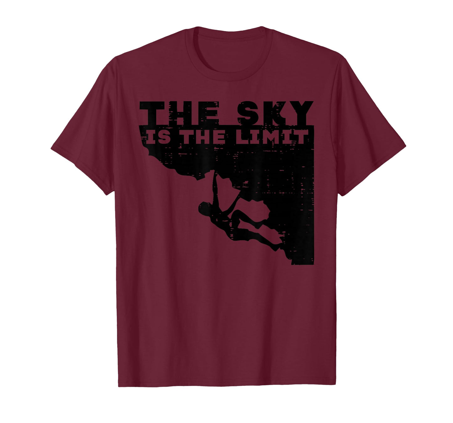 Climbing Sky Is Limit Rock Mountain Climber Men Women Kids T-Shirt