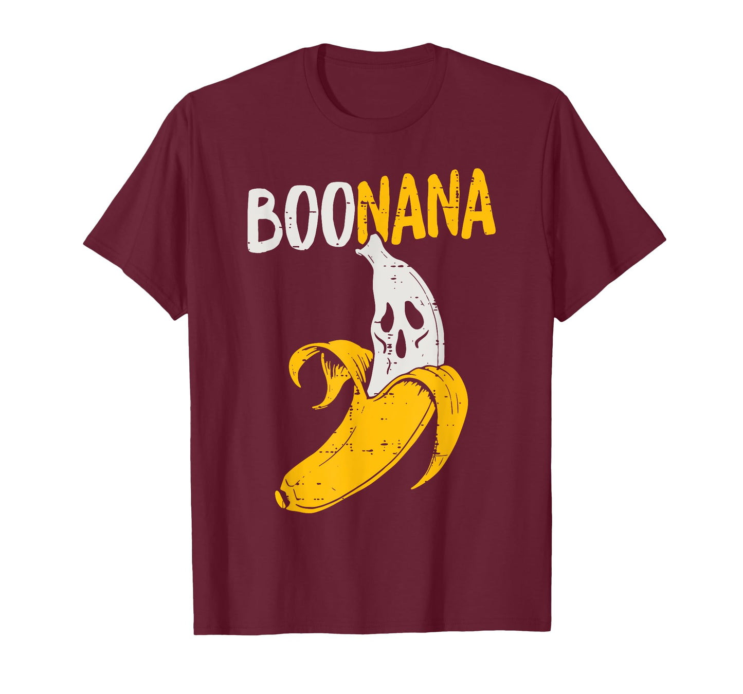 Cute Ghost Banana Halloween Costume Funny Kids Women Boonana T-Shirt