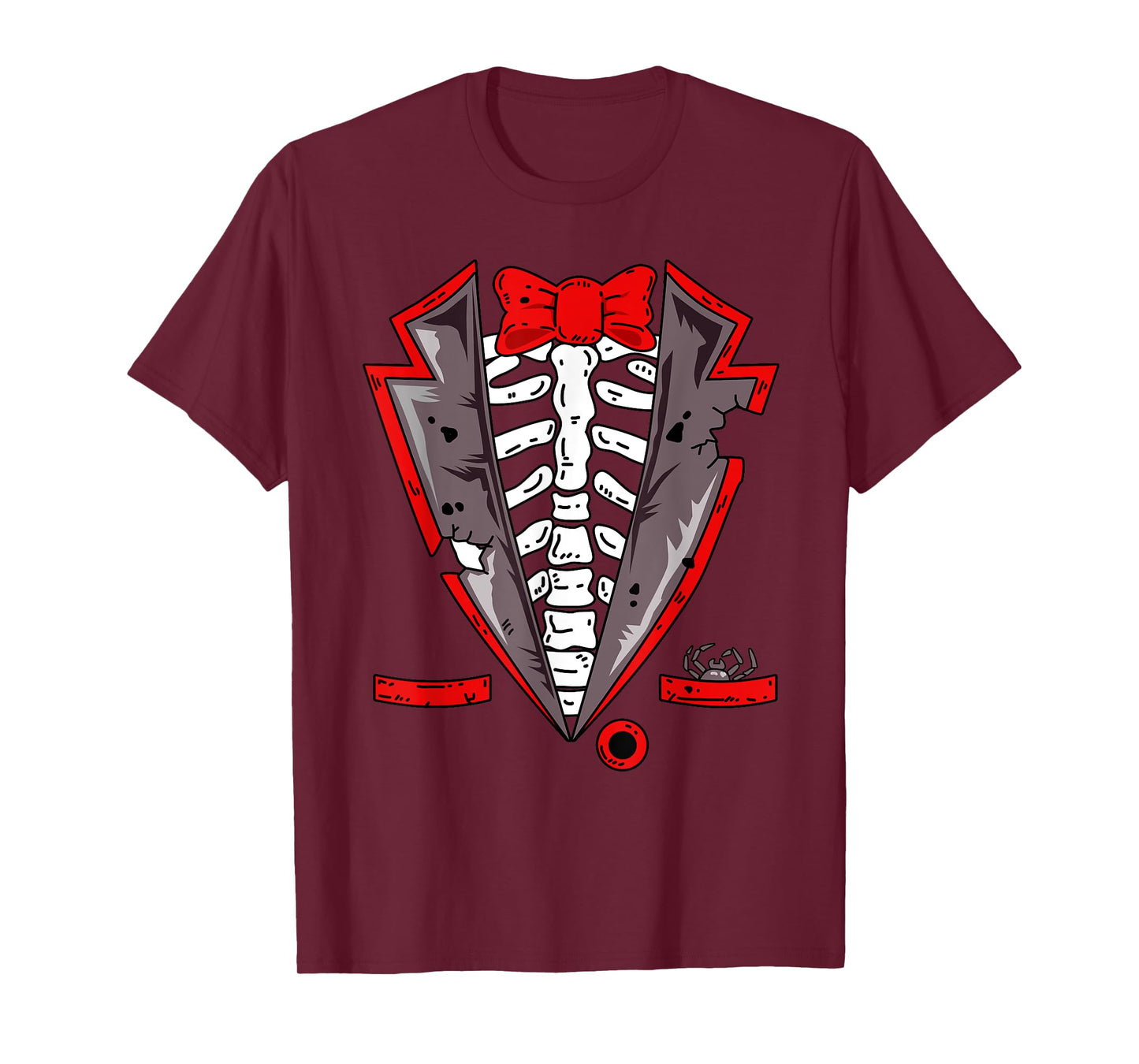 Halloween Skeleton Tuxedo Costume Gift T-Shirt