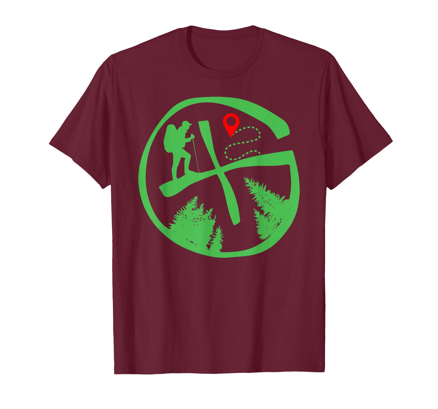Geocaching Geocache Hiking Outdoor Tee T-Shirt - Unisex-Adults, Unisex-Kids - Black - Short Sleeve - Small - Classic Fit - Cotton, Polyester Blend