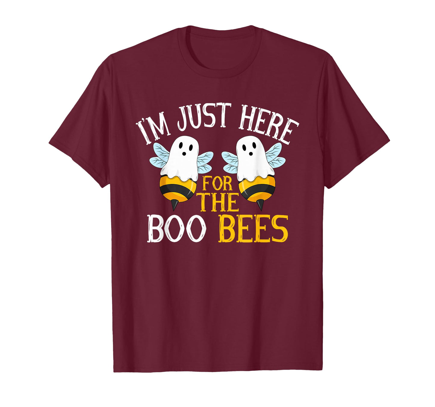I'm Just Here for The Boo Bees Funny Bees Ghost Halloween T-Shirt