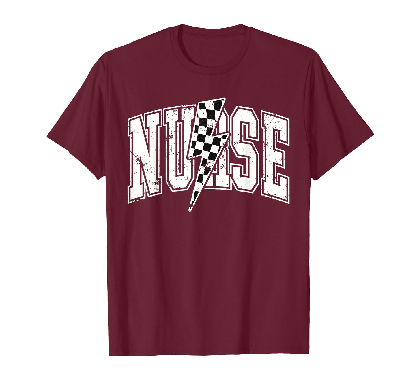 Nurse Checkered RN NICU Nurse Hosting Race Car Pit Crew T-Shirt