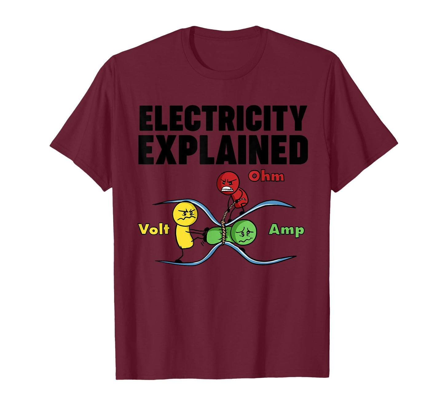 Ohm's Law Electricity Explained T-Shirt