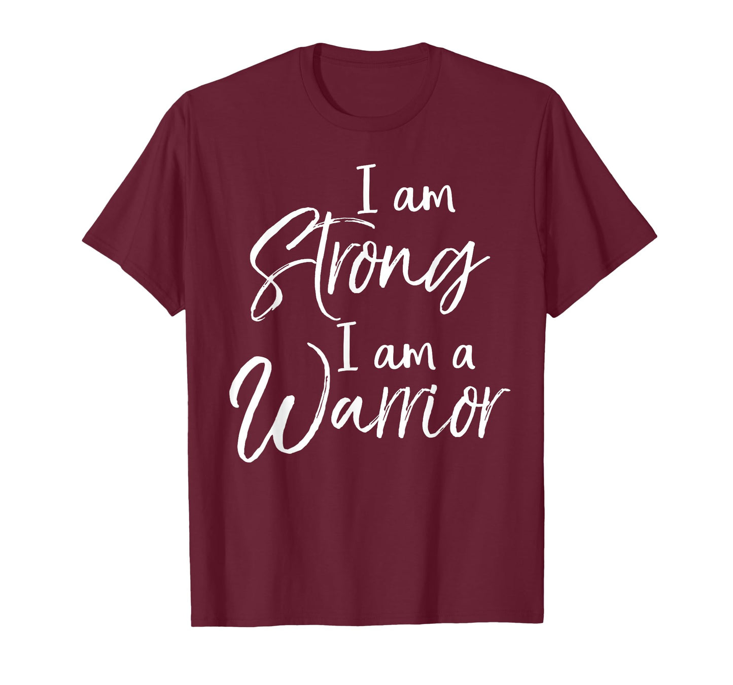 Cancer Treatment Gift Survivor I Am Strong I Am a Warrior T-Shirt