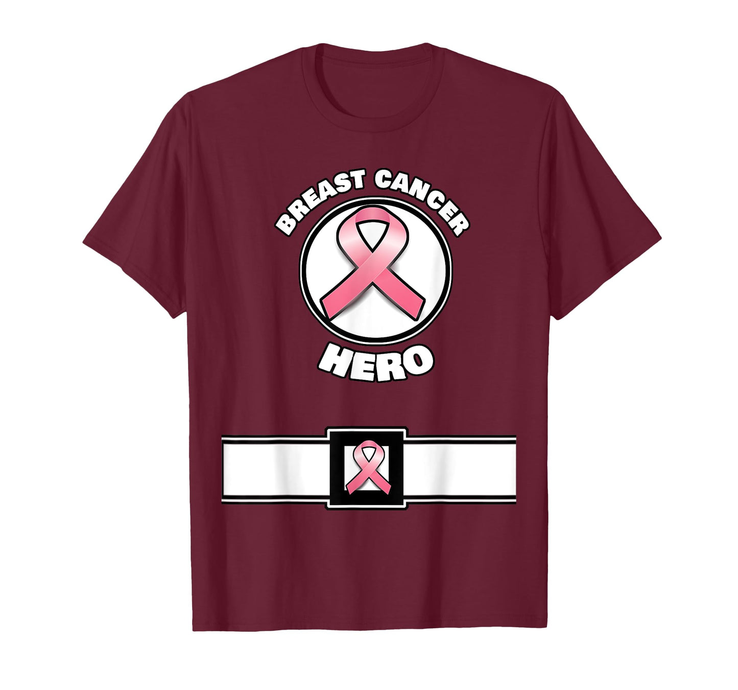 Super Breast Cancer Awareness Hero Costume T-Shirt