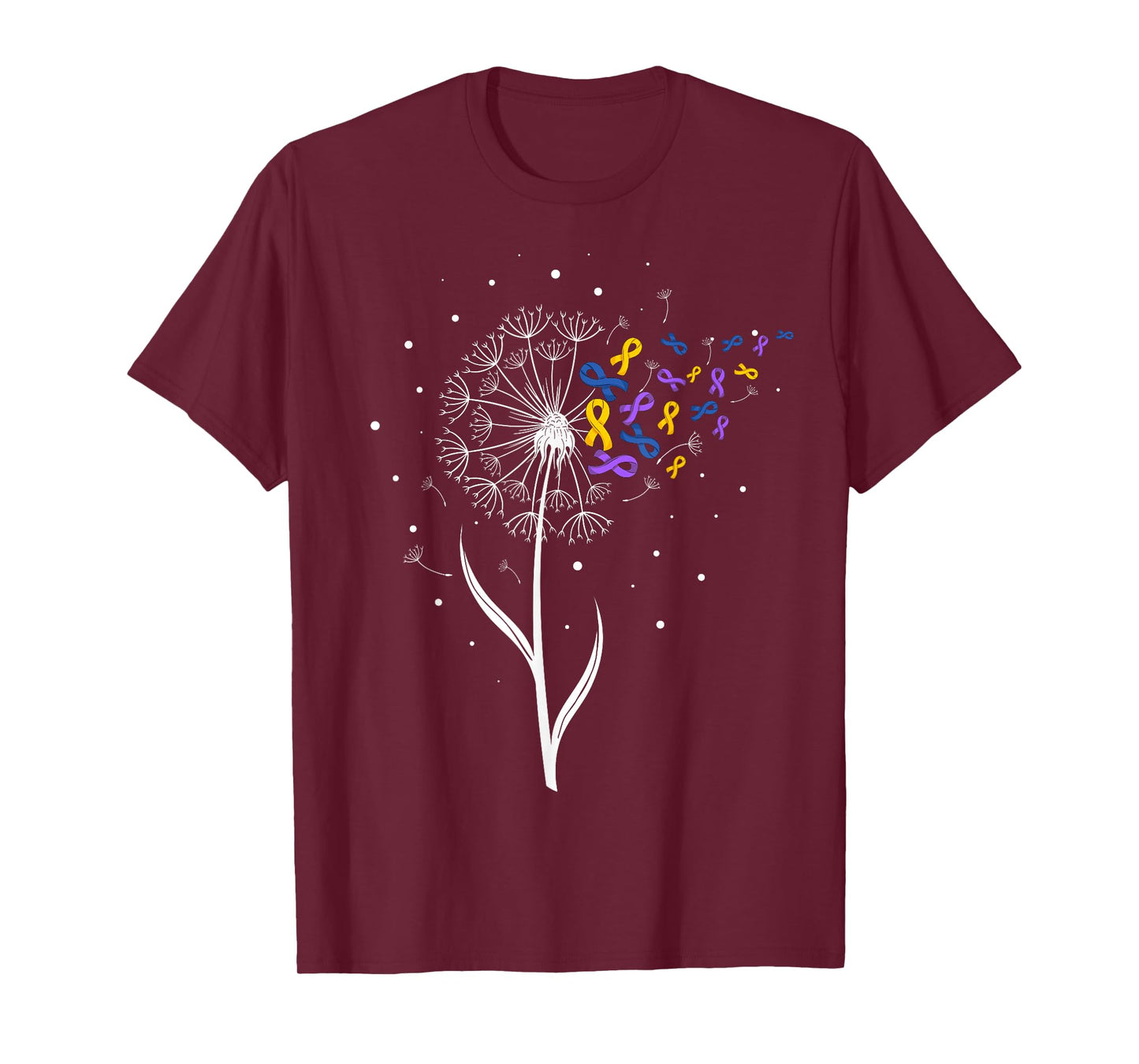 Bladder Cancer Awareness Ribbon & Dandelion Survivor Warrior T-Shirt