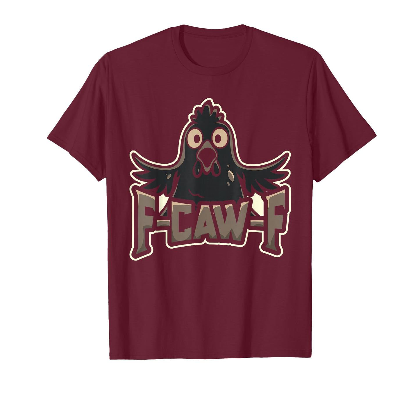 Funny Chicken Rooster Meme F Caw F Poultry Farm Farmer Gift T-Shirt
